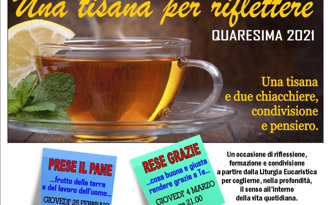 Una tisana per riflettere