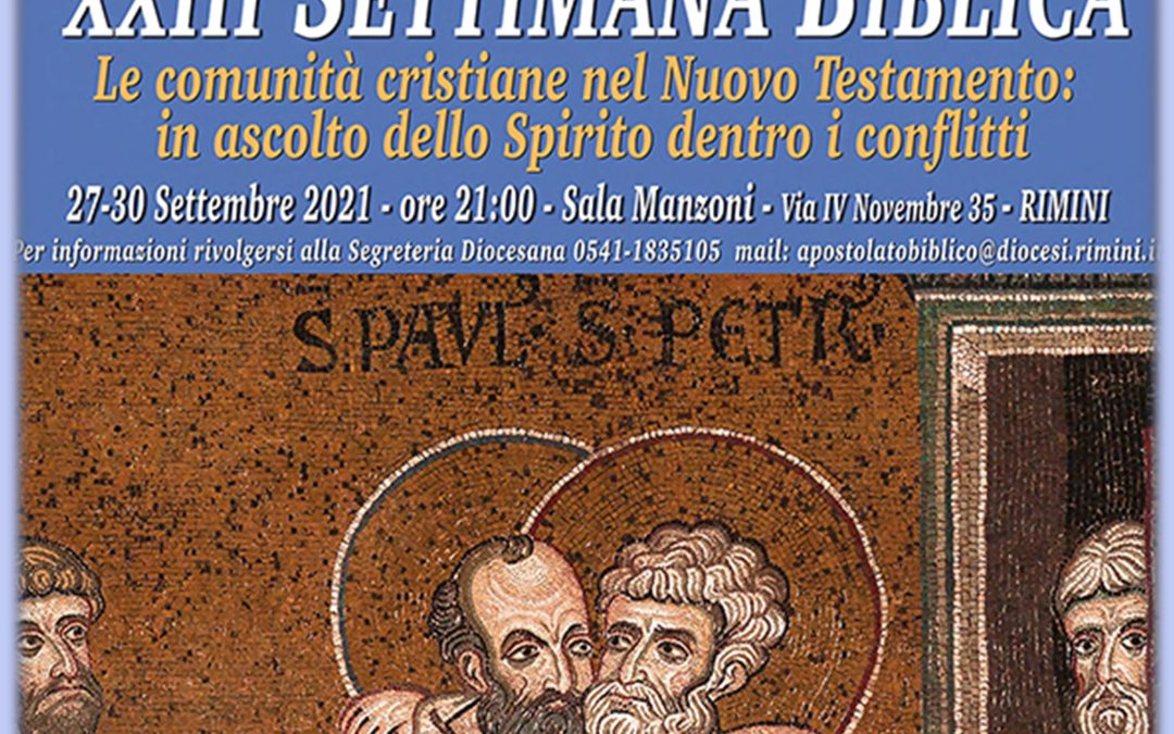 Avvisi della settimana dal 26 settembre – Regina Pacis