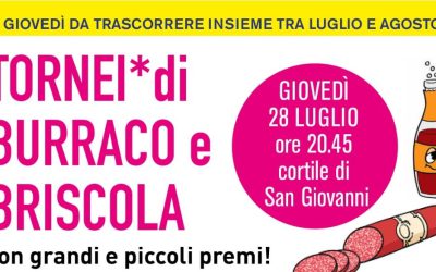 4° APPUNTAMENTO CON “I GIOVEDI’ DEL BORGO” ALLA PARROCCHIA DI SAN GIOVANNI BATTISTA!!!!! GIOVEDI’ 28 LUGLIO ORE 20,45!!