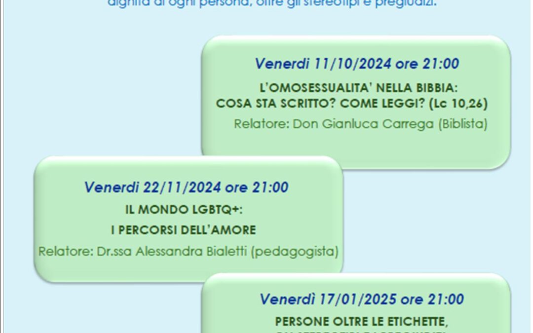 Avvisi della settimana dal 6 Ottobre – Regina Pacis